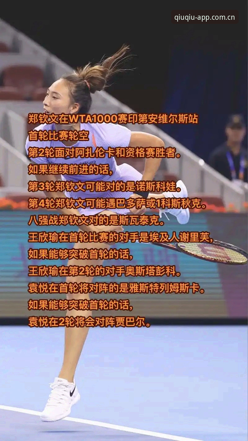 5个看点解析法网女单抽签：郑钦文保分压力与买球APP赛事数据实时追踪